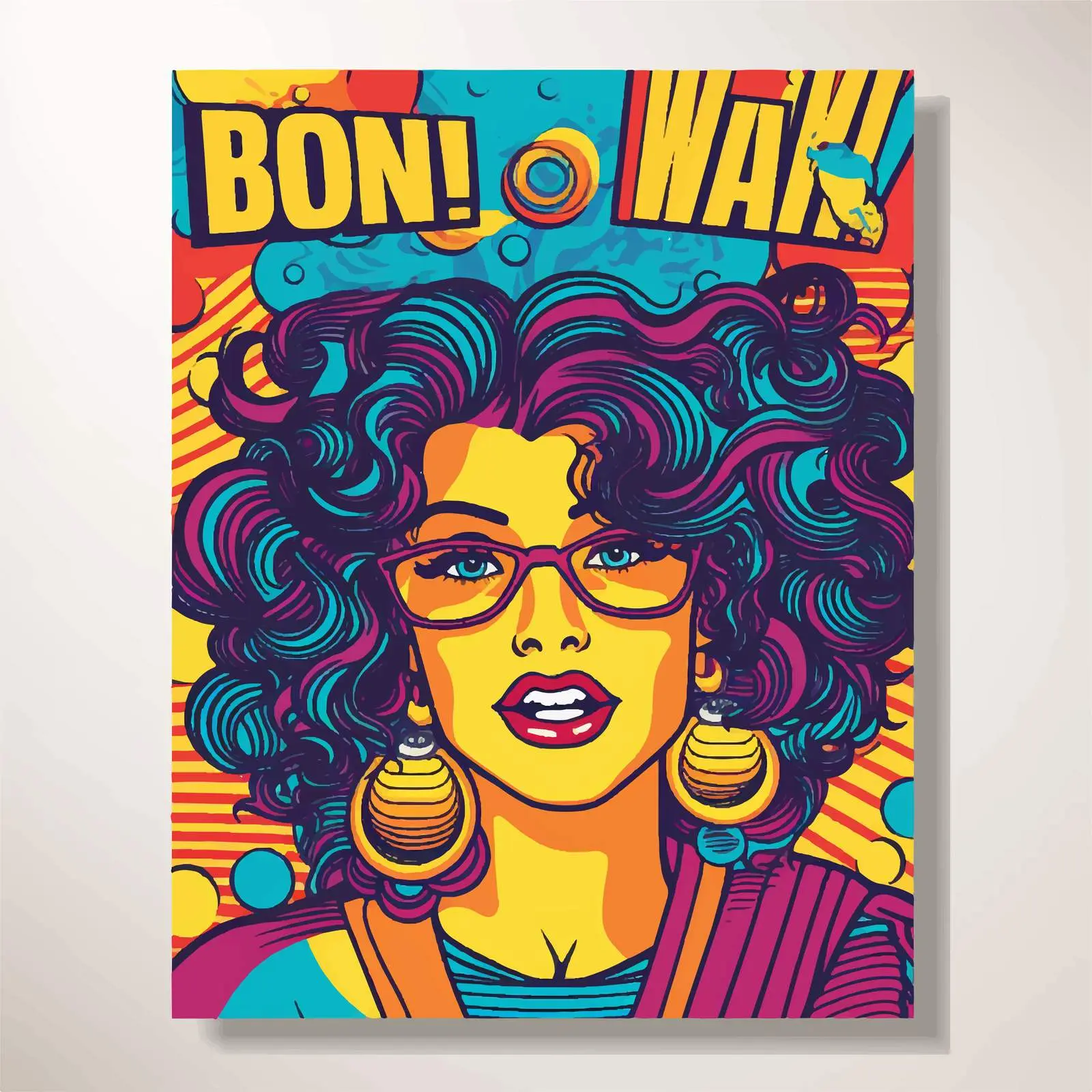 90s Party Poster Template Illustration – free screens image from Dotvec