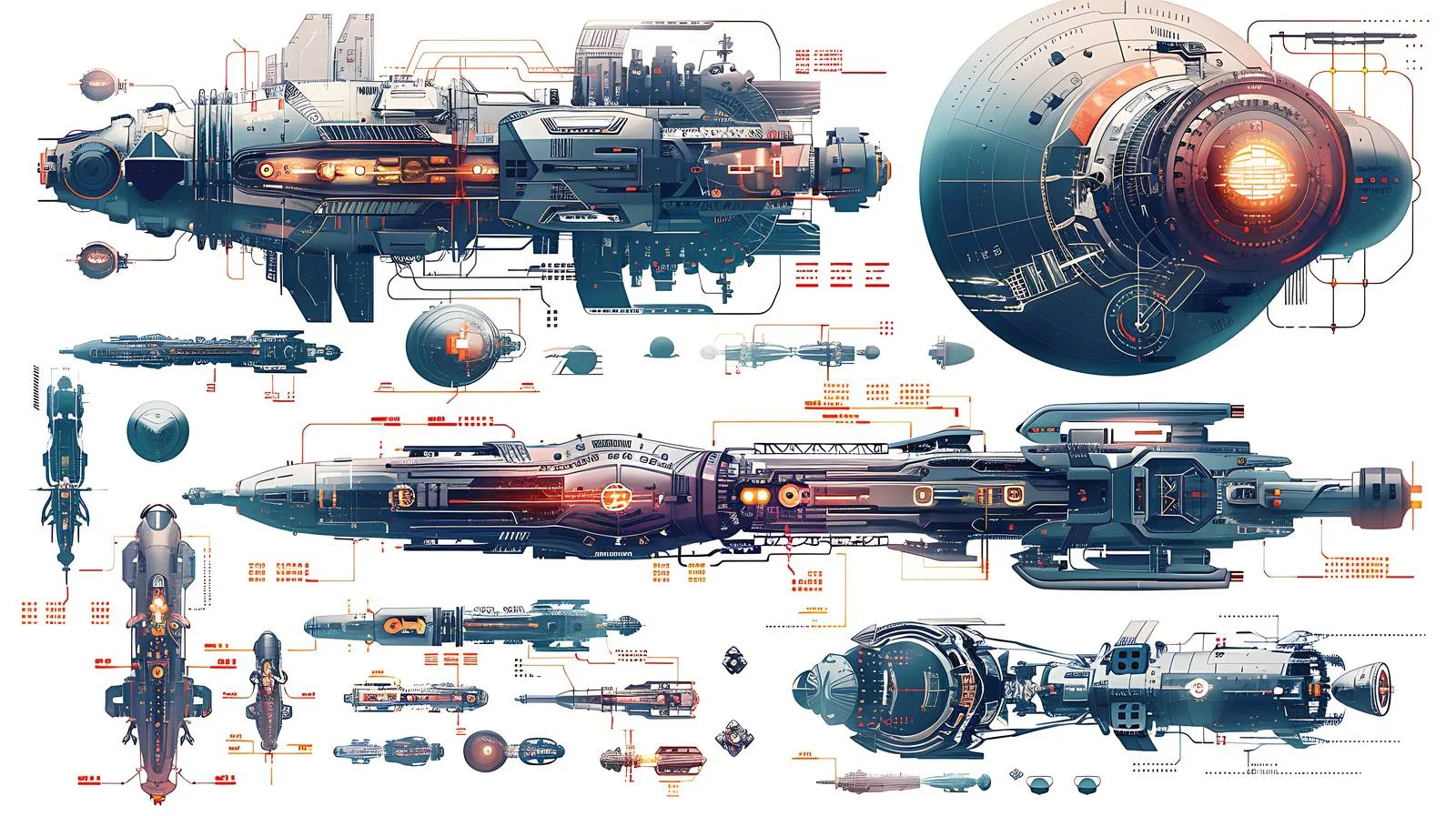 Futuristic Science Fiction Spa Illustration — free download from Dotvec