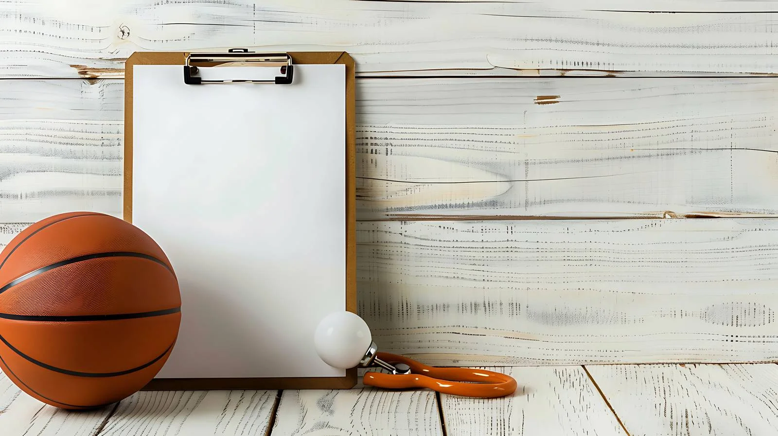 Sport Coach Equipment Near Basketball Ball — free download from Dotvec