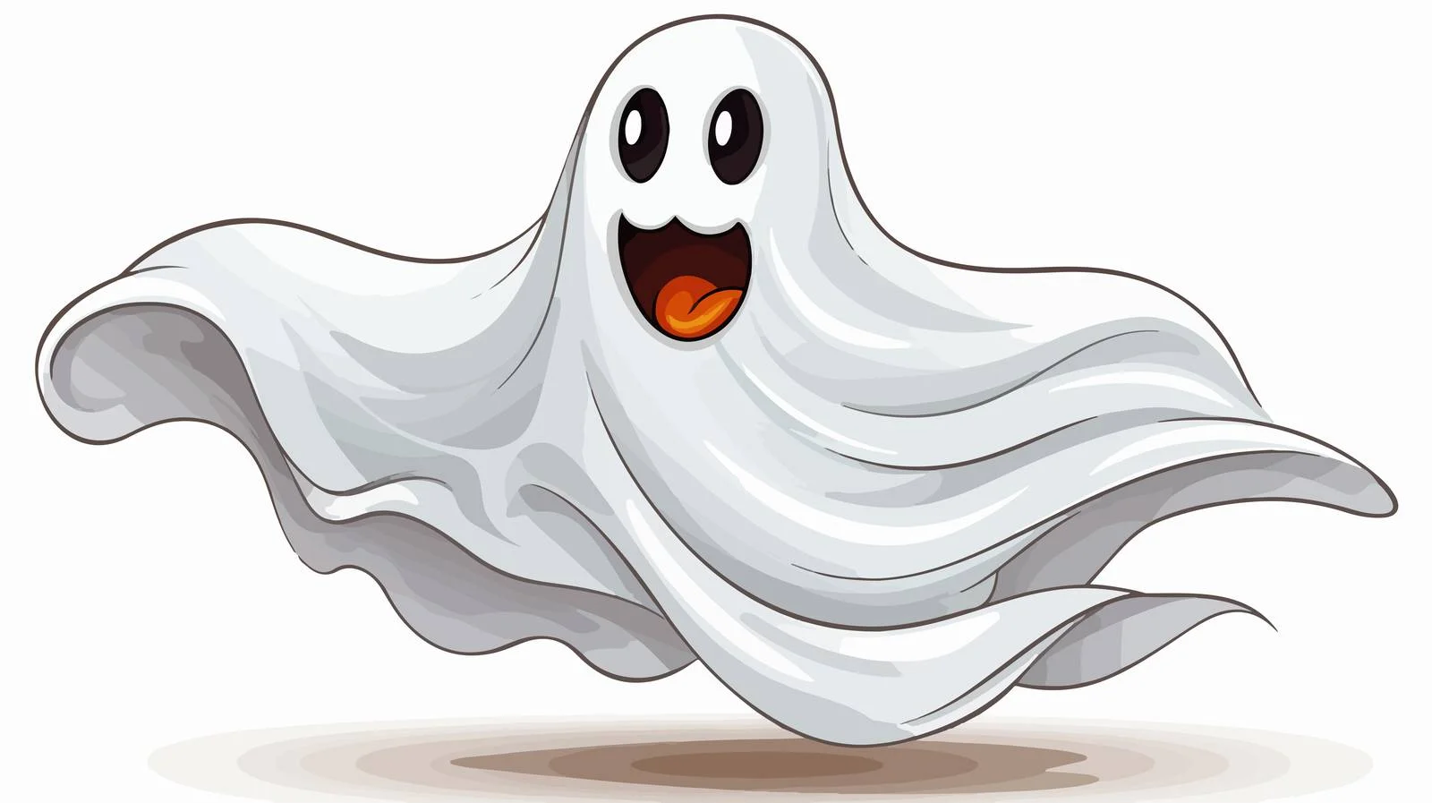 Mischievous Ghost Haunting Cartoon Image — free download from Dotvec