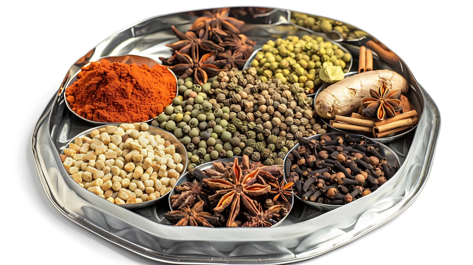 Exquisite Octagon Spices on White Background – free pungent image from Dotvec