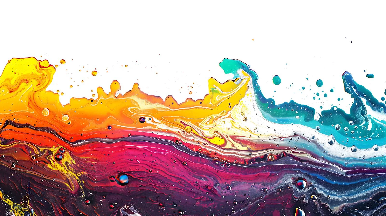 Vibrant Engine Oil Spill on Isolated Road — free download from Dotvec