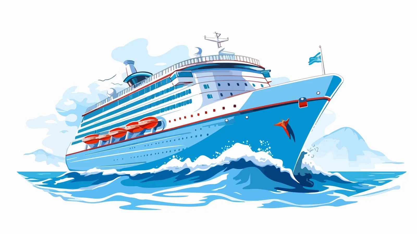 Majestic Cruise Ship at Sea — free download from Dotvec