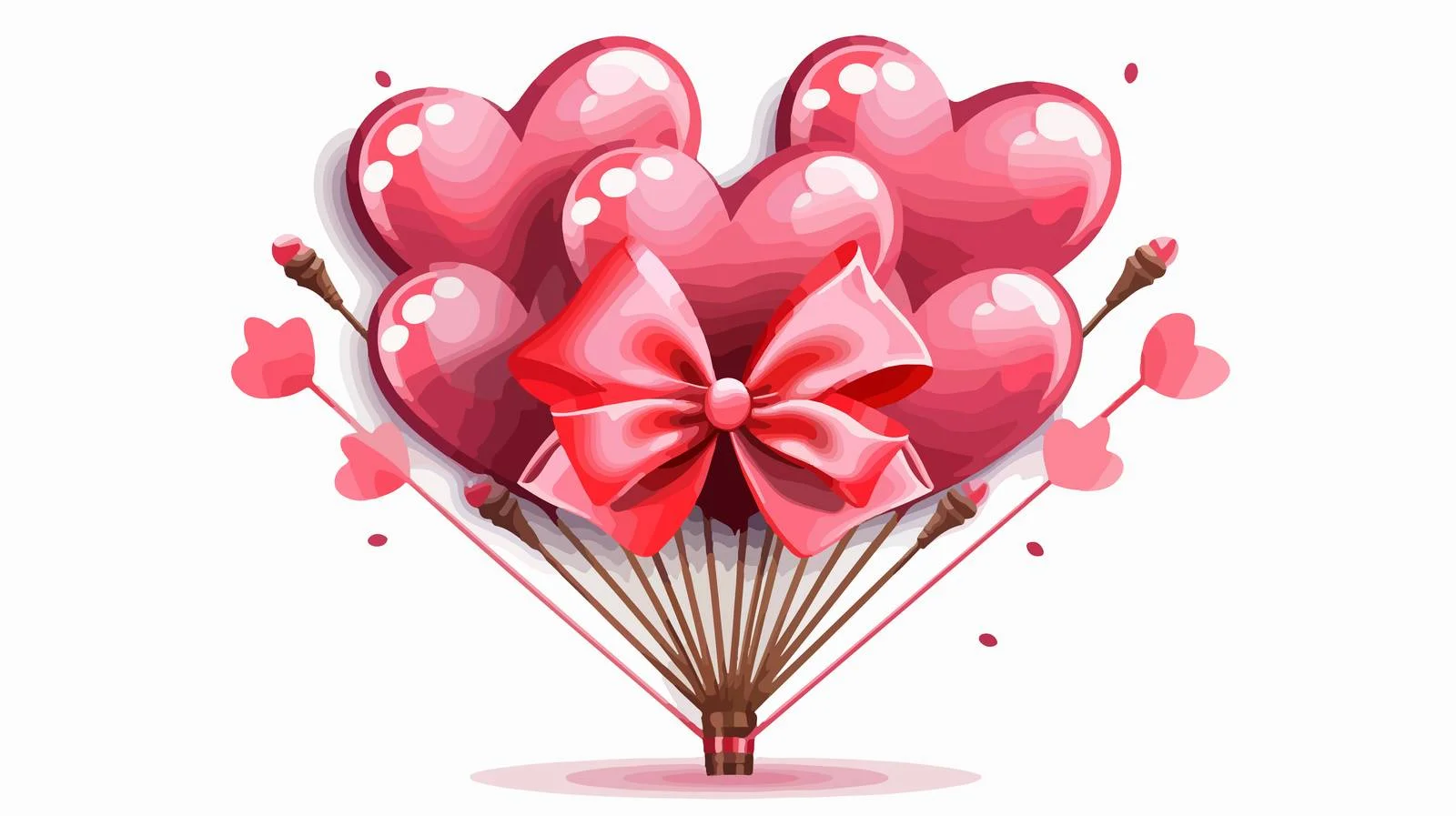 Cupik with Wooden Bow and Heart Darts — free download from Dotvec