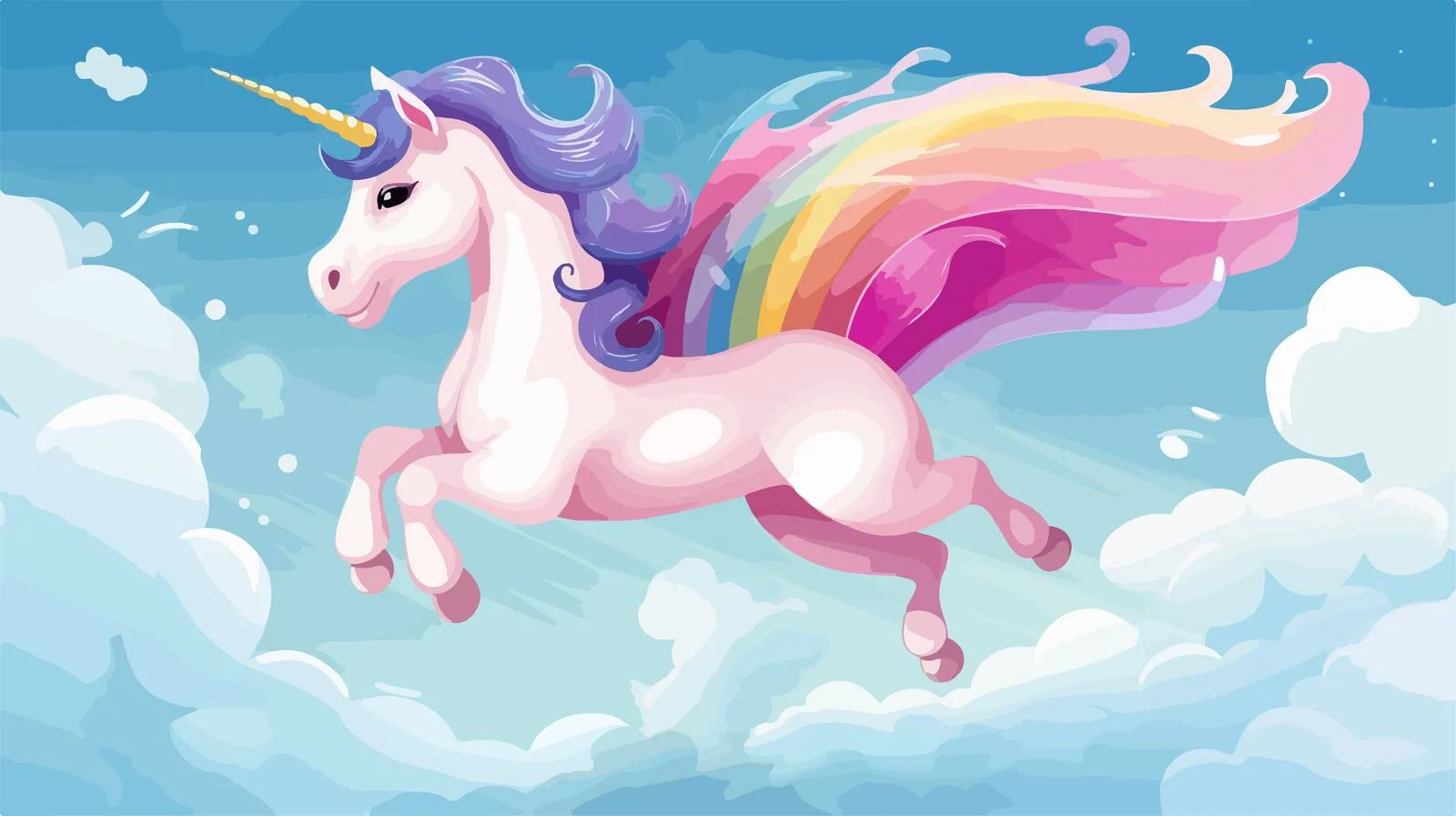 Enchanting Unicorn Leap — free download from Dotvec