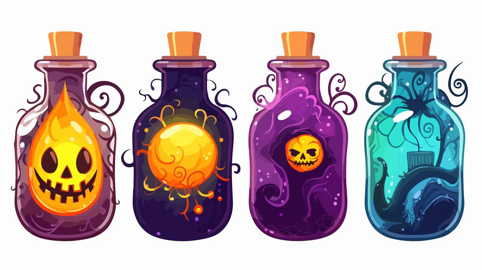 Dark Magic Potion Bottle — free download from Dotvec