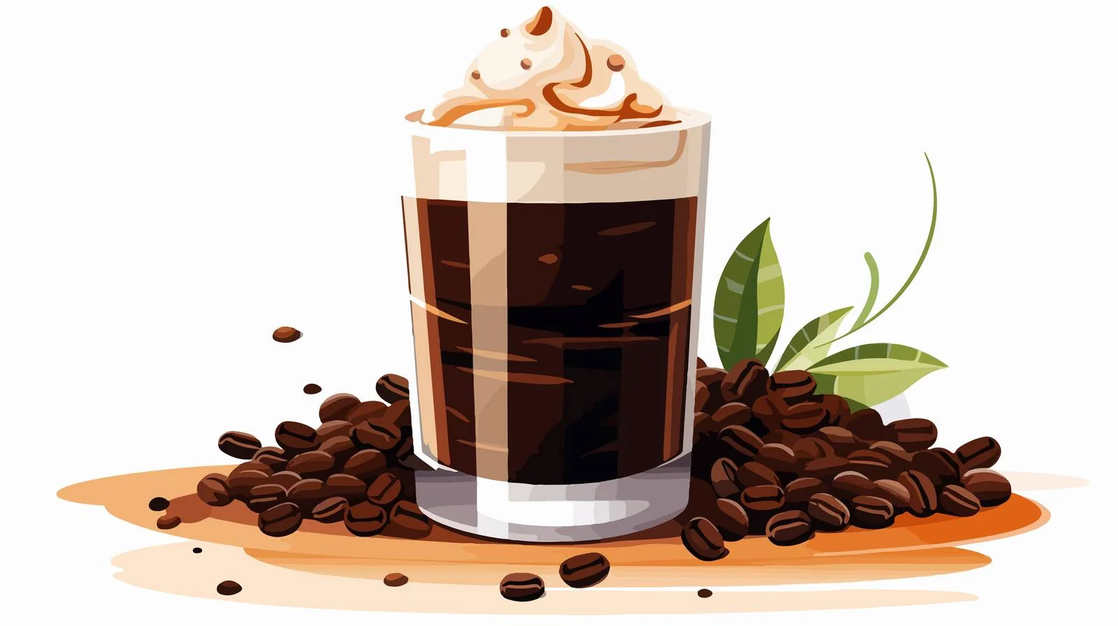 Refreshing Irish Cream Coffee Liqueur Beverage — free download from Dotvec