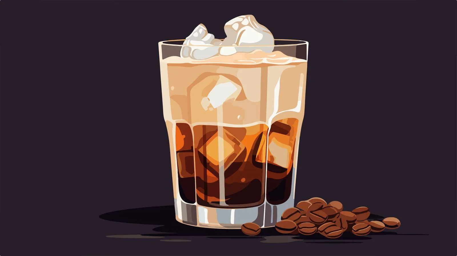 Refreshing Cold Coffee with Cream — free download from Dotvec