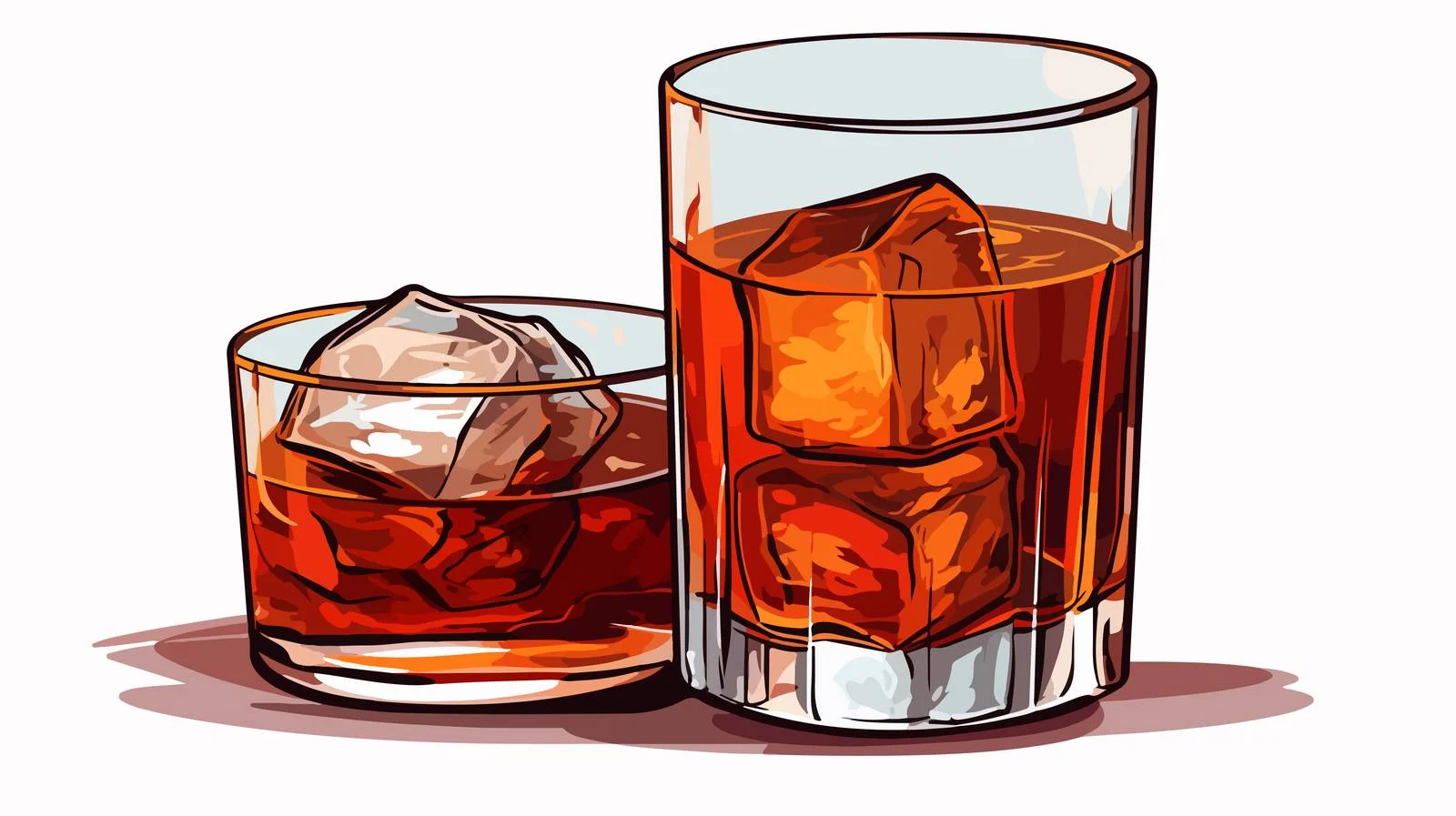 Whiskey Glass and Bottle — free download from Dotvec