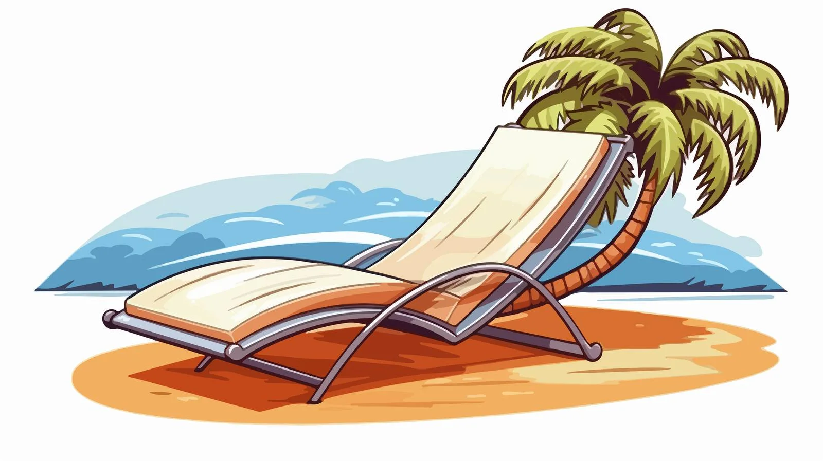 Hand-Drawn Beach Badge Design — free download from Dotvec