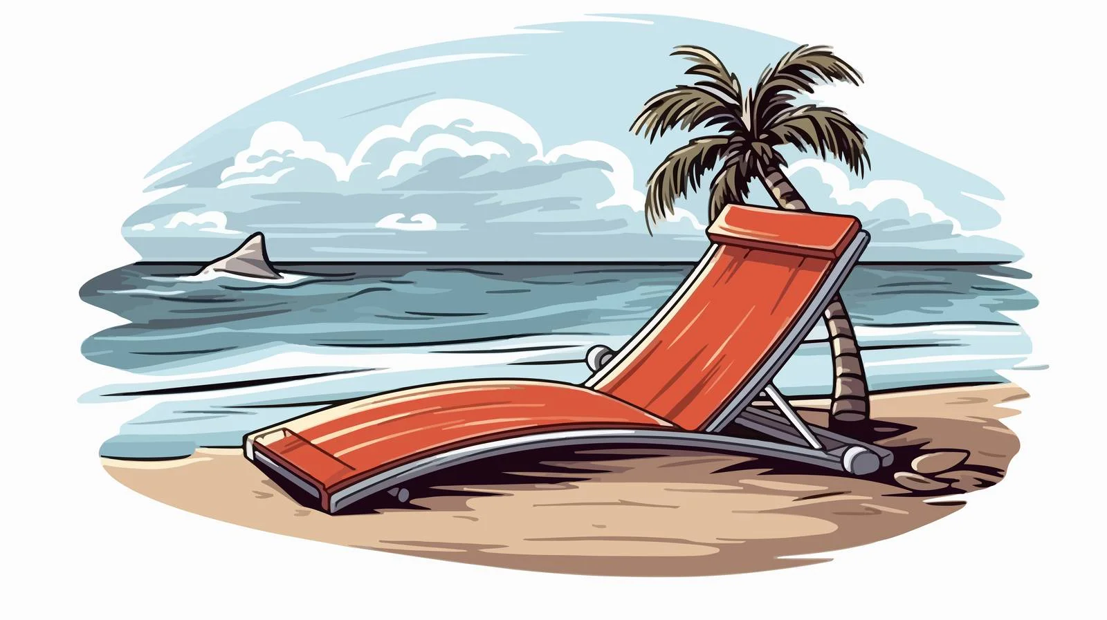 Seaside Vacation Badge — free download from Dotvec