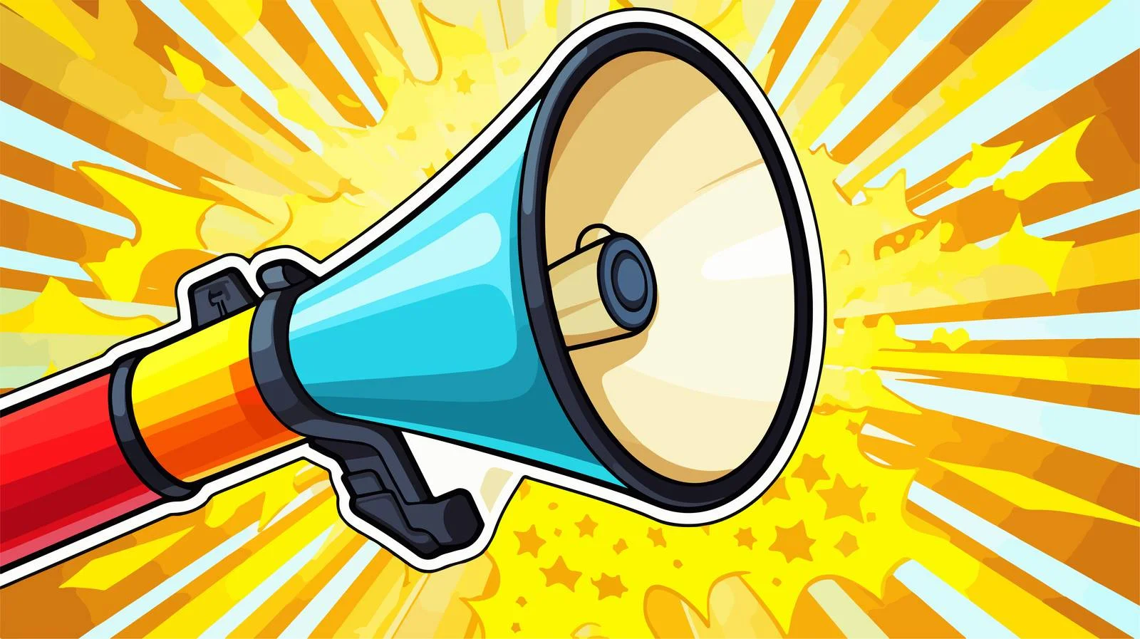 Informative Megaphone Announcement — free download from Dotvec