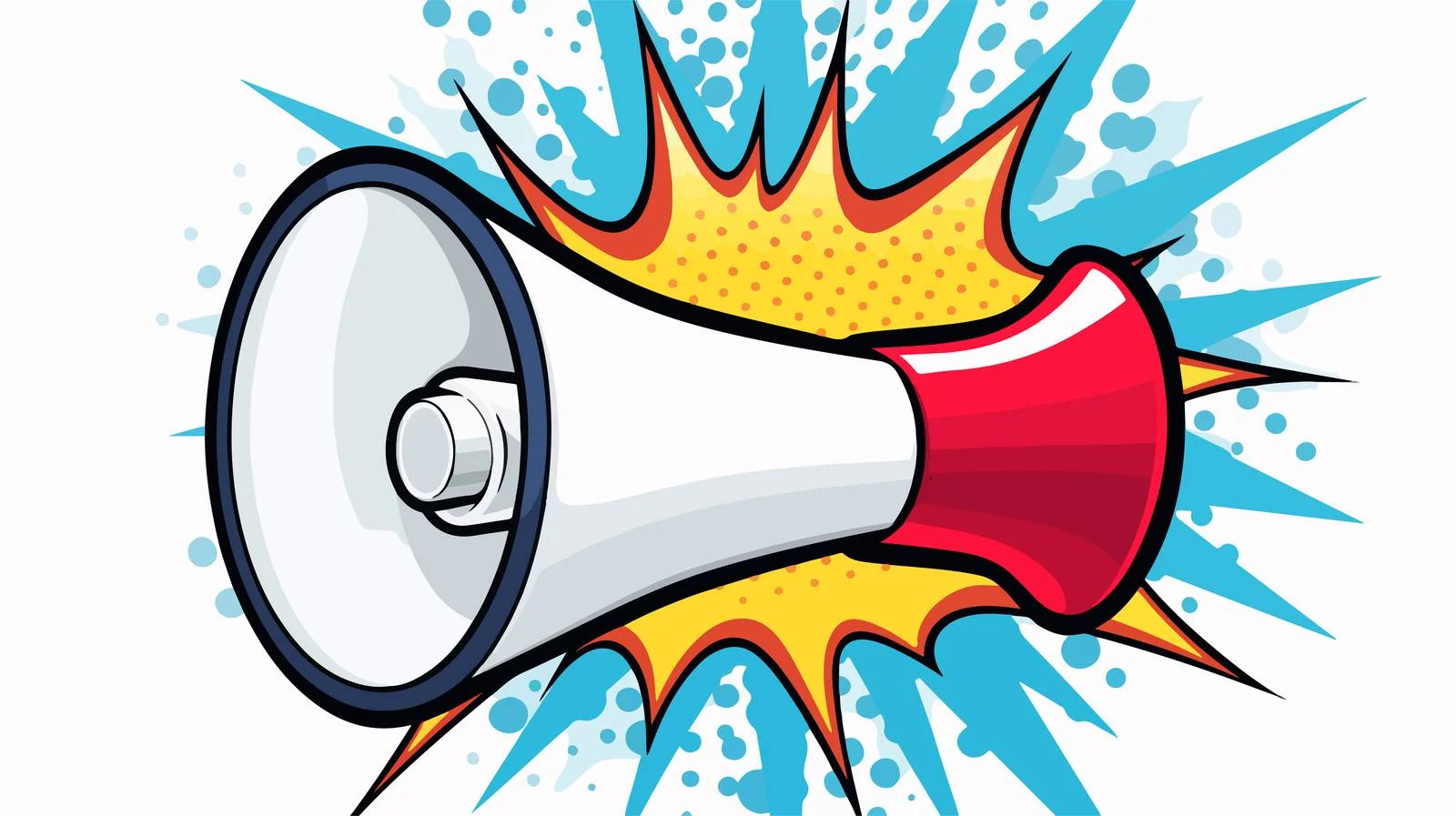 Informative Megaphone Communication — free download from Dotvec