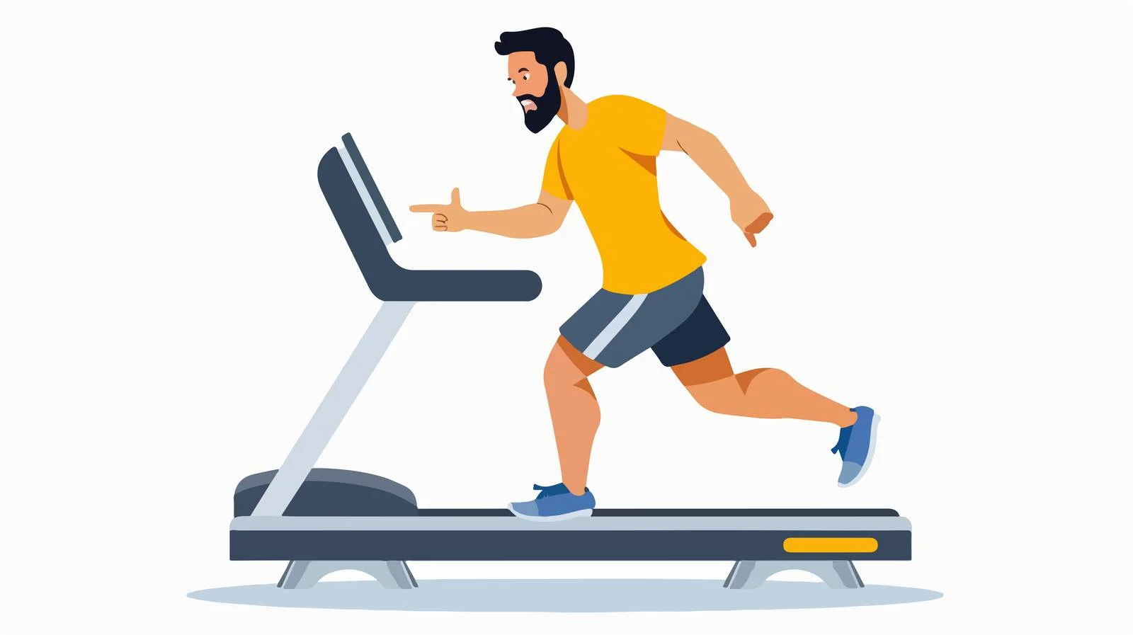 Man Walking Pressing Button Sequence — free download from Dotvec