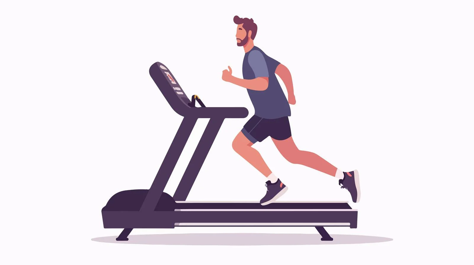 Man starting walking, button press running — free download from Dotvec