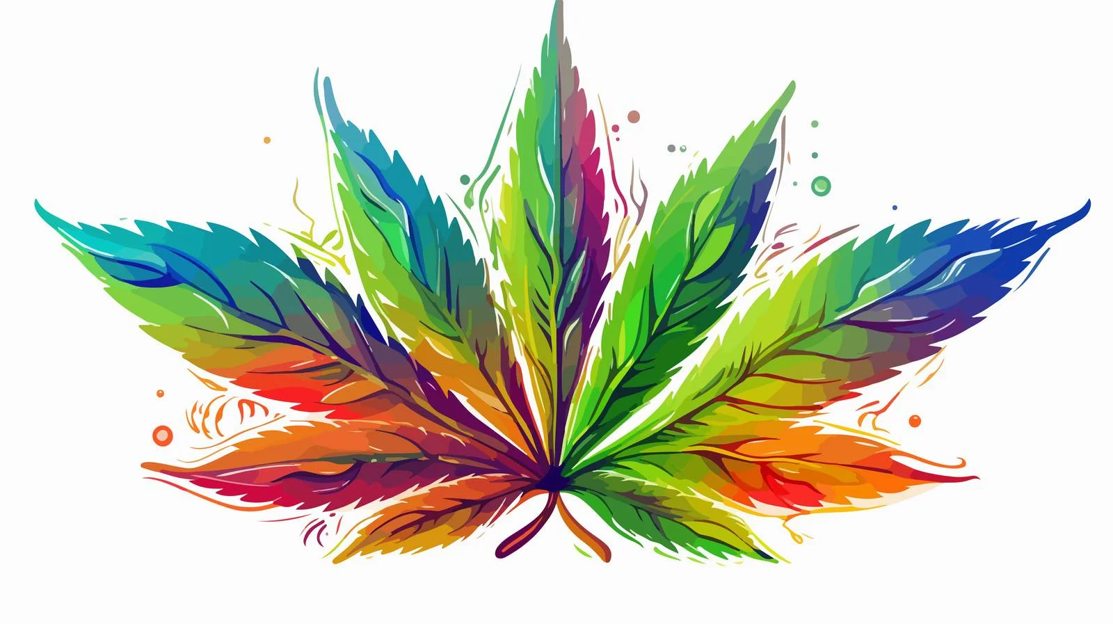 Marijuana Leaf & Inscription Vector Illustration — free download from Dotvec