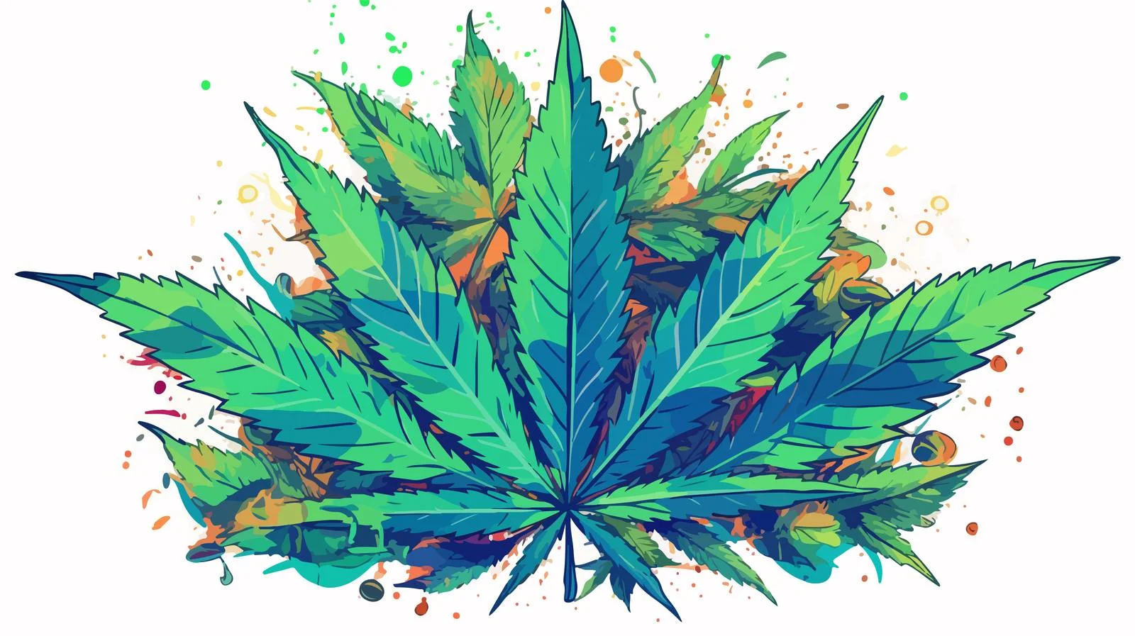 Marijuana Leaf & Inscription Vector Illustration — free download from Dotvec