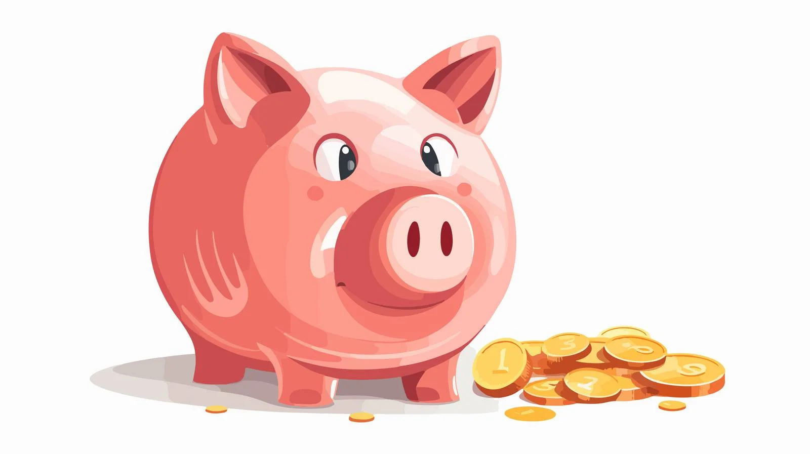 Money Saving Piggy Bank — free download from Dotvec