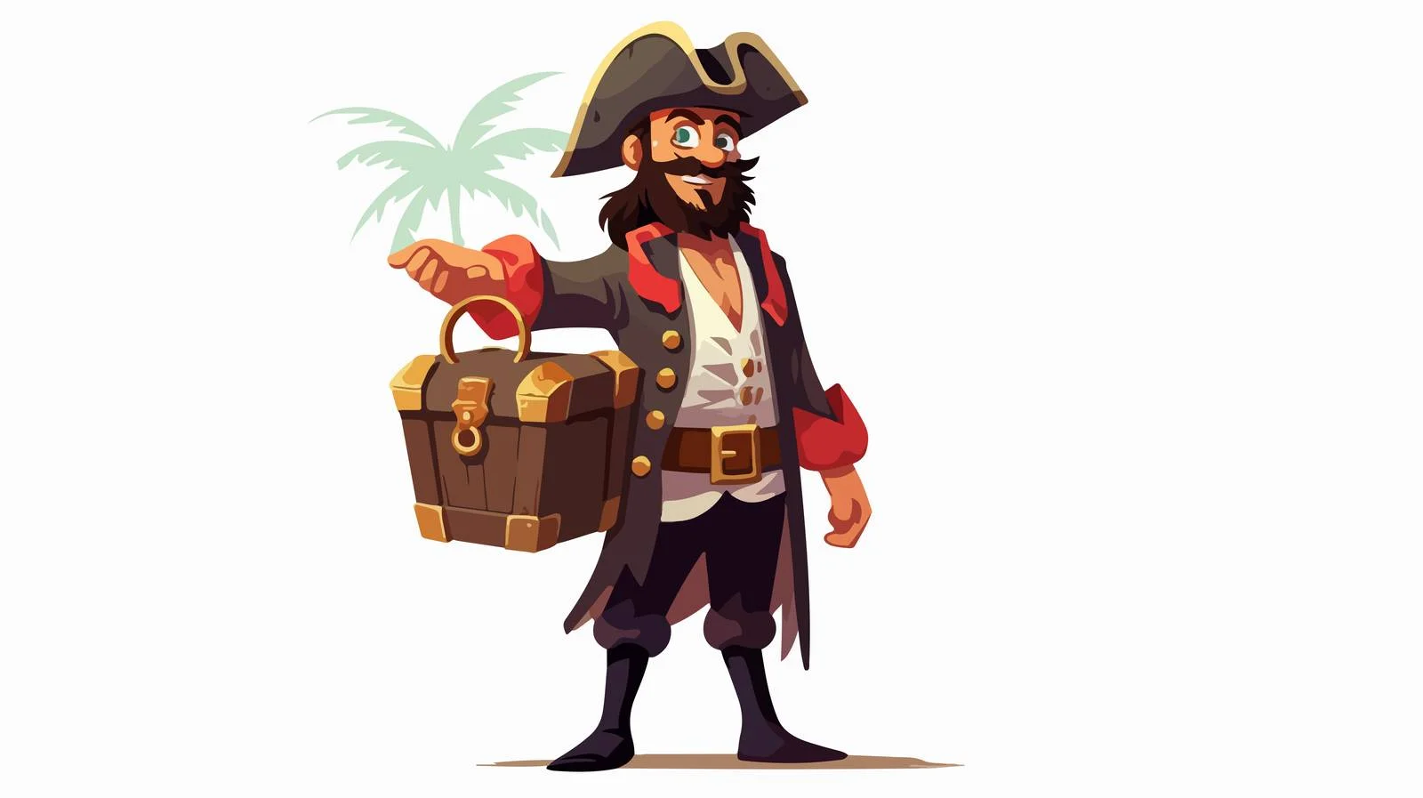 Elegant Pirate Caribbean Standing — free download from Dotvec