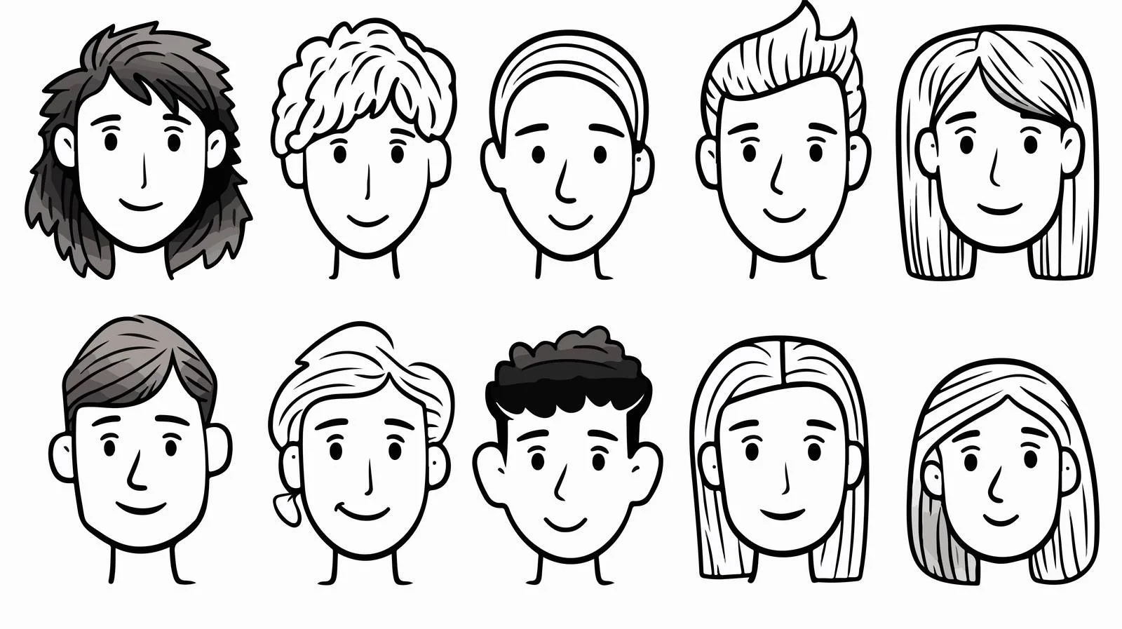 Artistic Faces Compilation — free download from Dotvec