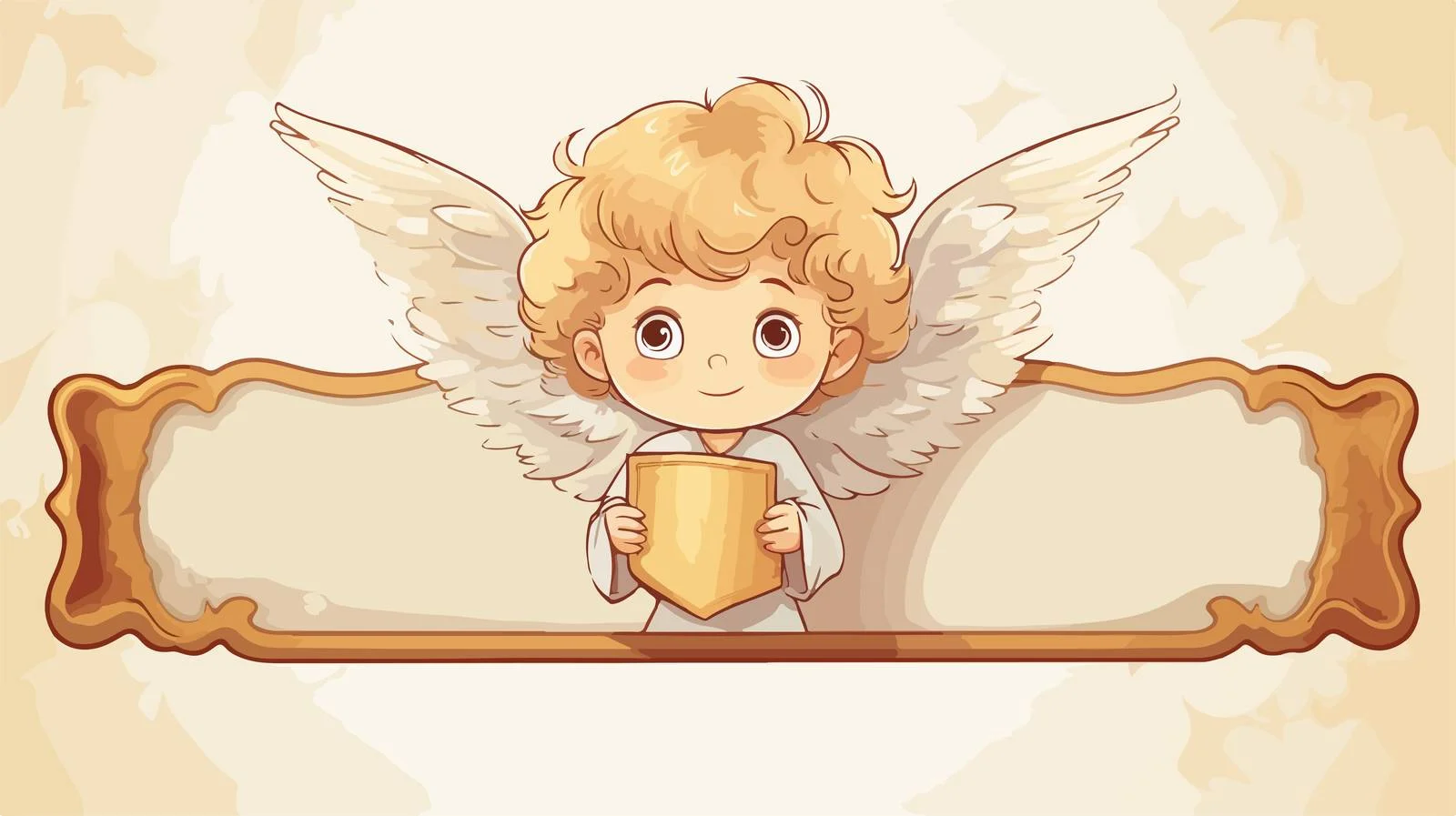 Angel Child Nameplate Photo — free download from Dotvec