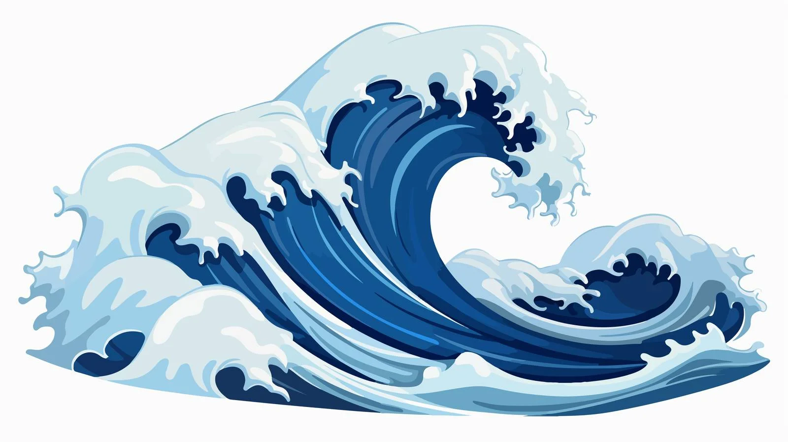 Ocean Wave Vector Illustration — free download from Dotvec