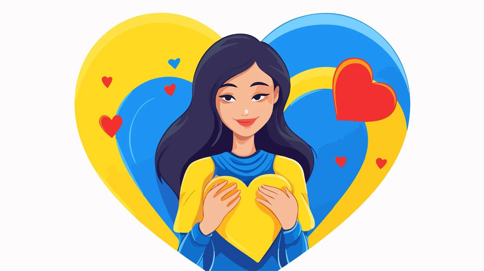 Warm Embrace of Ukrainian Heart — free download from Dotvec