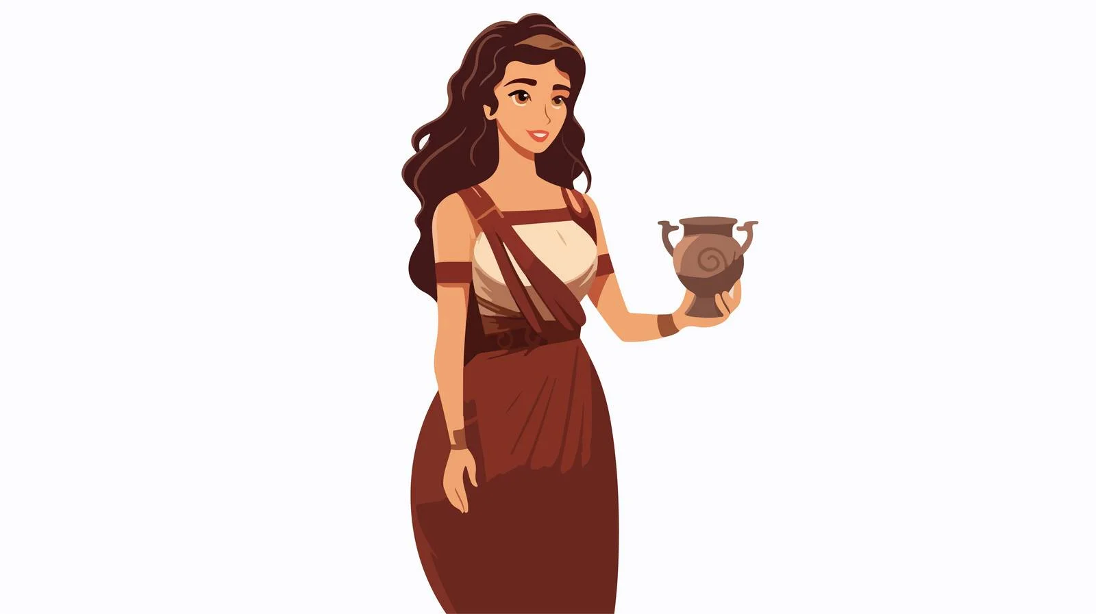 Ancient Greek Woman in Tunic — free download from Dotvec