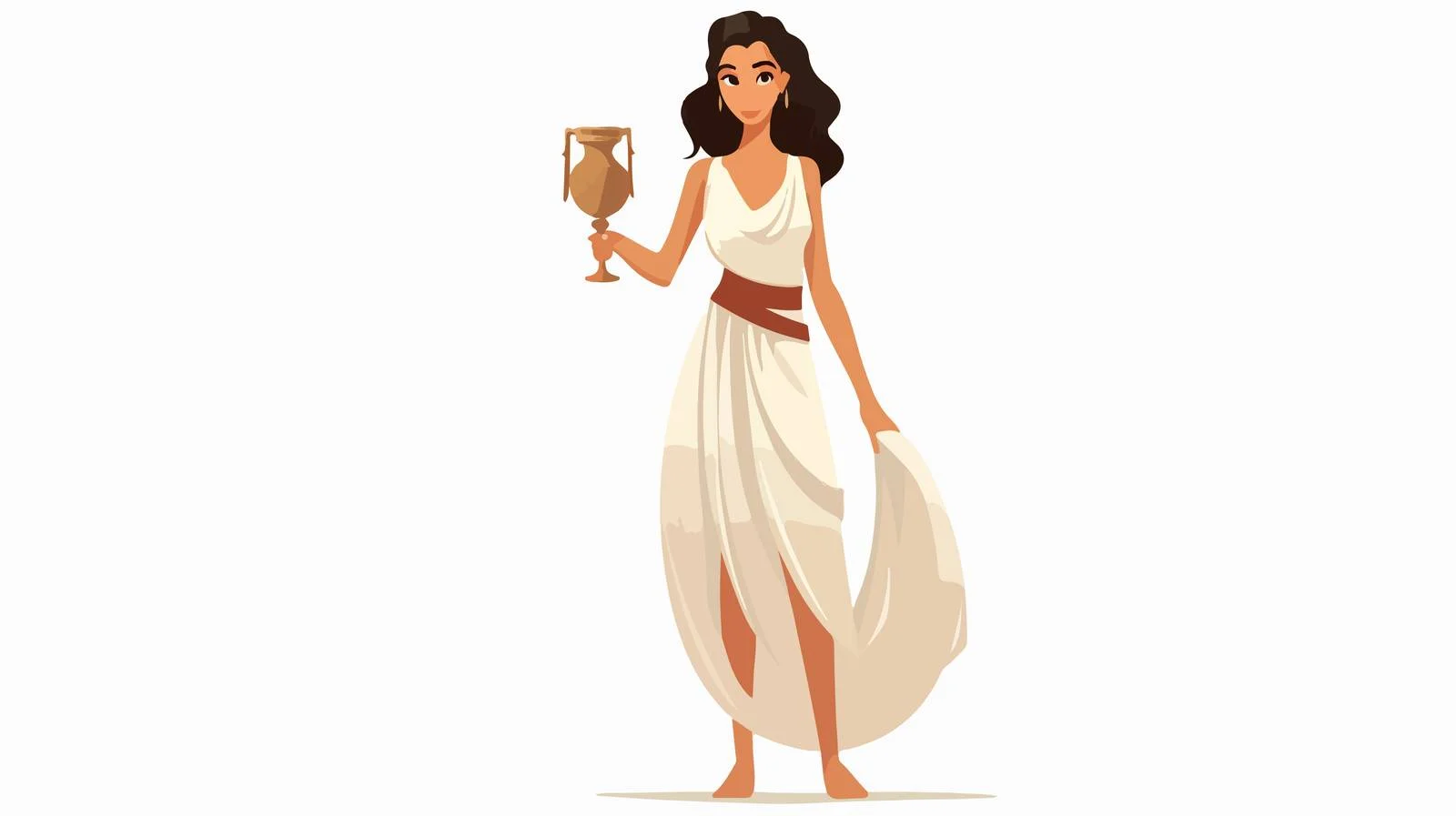 Ancient Greek Woman in Tunic — free download from Dotvec