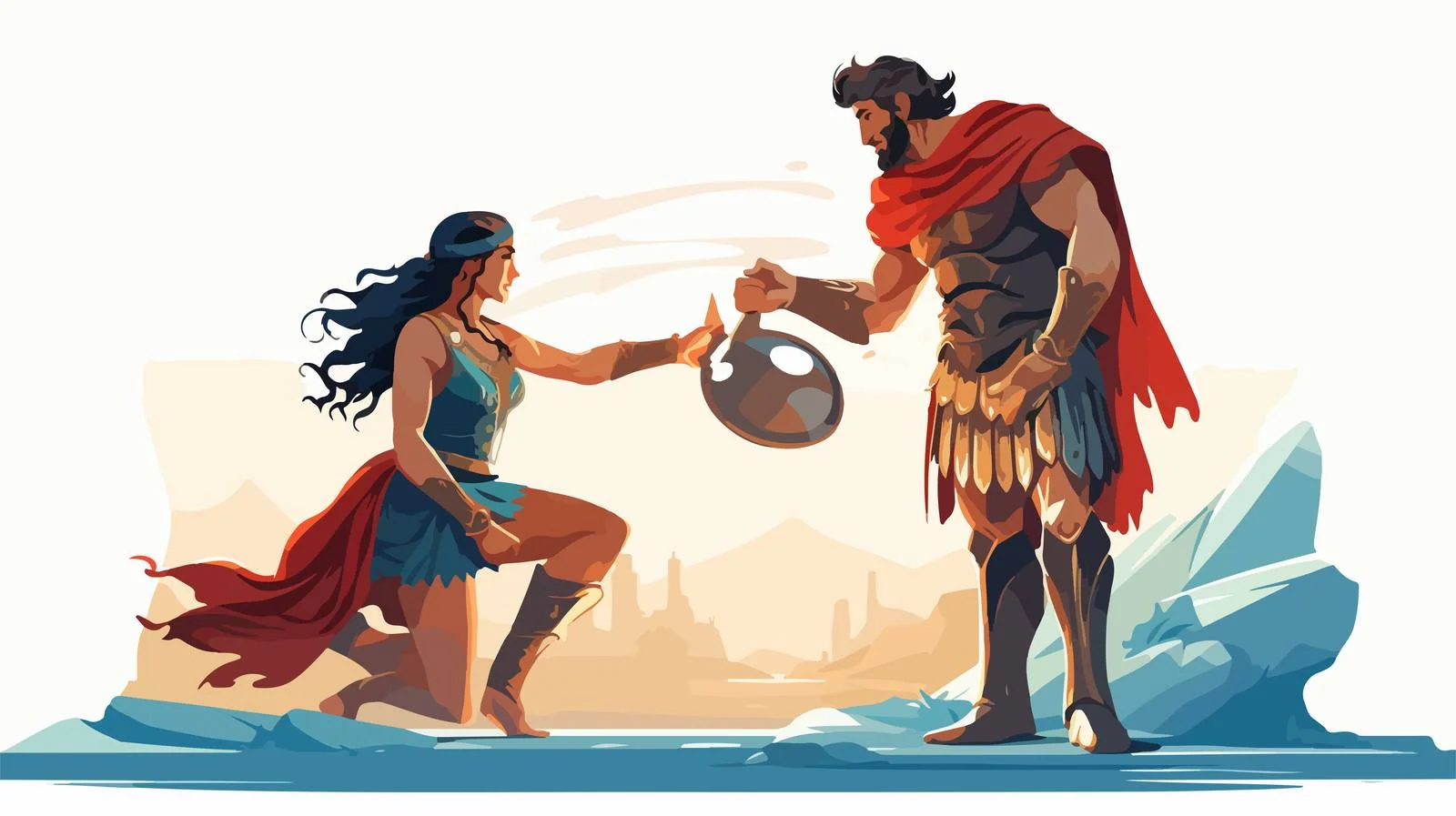 Ancient Greek Woman in Tunic — free download from Dotvec