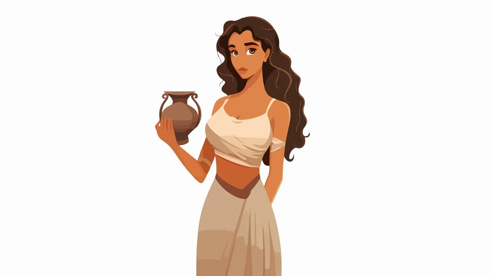 Ancient Greek Woman Statue — free download from Dotvec