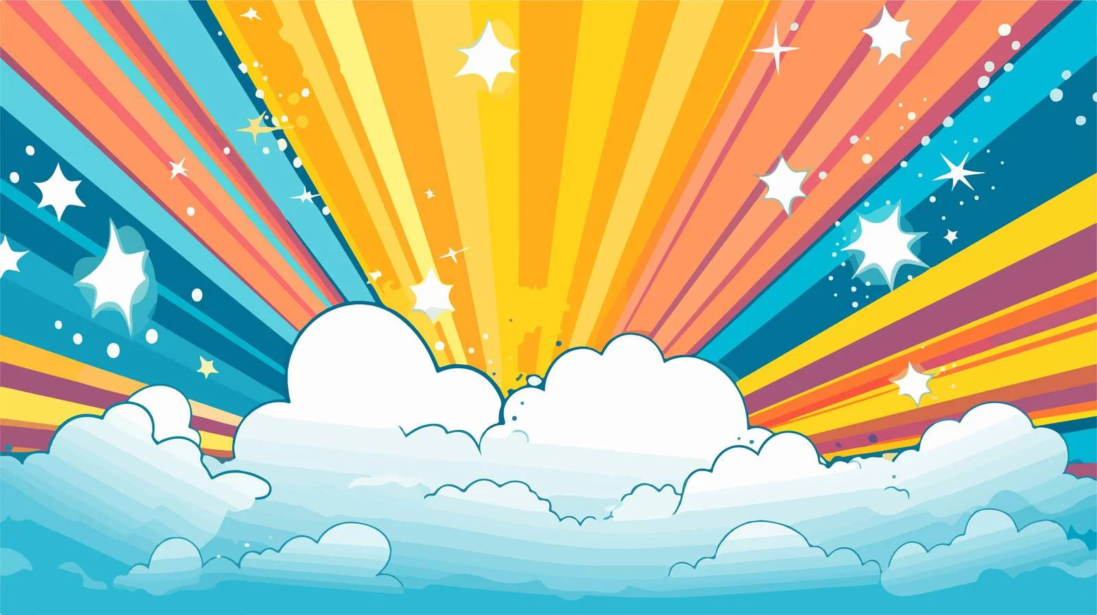 Summer Comic Background Cartoon Design — free download from Dotvec