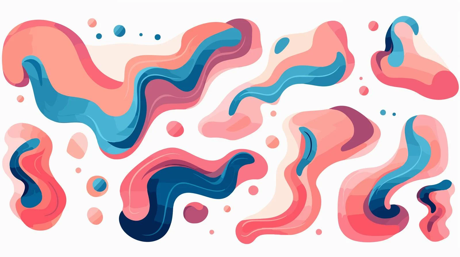 Creative Liquid Shapes Decoration Image — free download from Dotvec