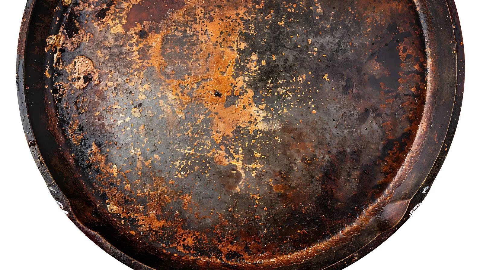 Detailed Surface Texture of Cast Iron Pan — free download from Dotvec