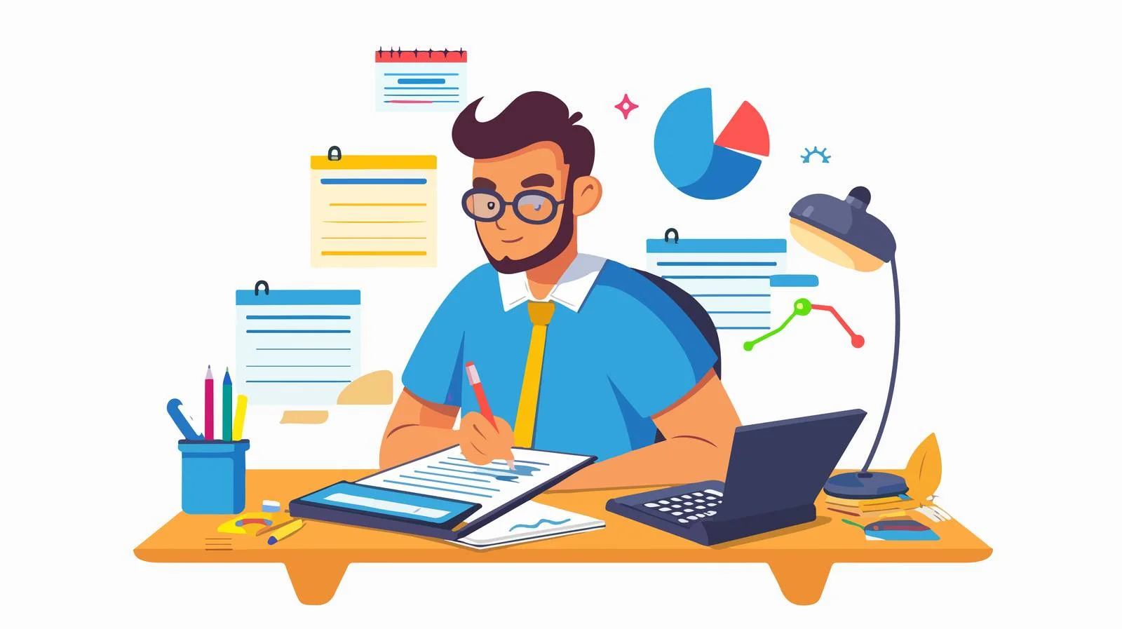 Accountant at Work — free download from Dotvec