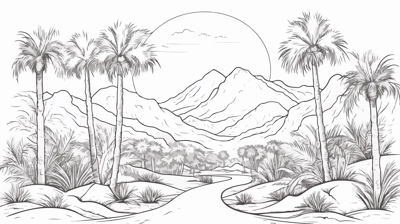 Scenic Mountain Road Adventure — free download from Dotvec