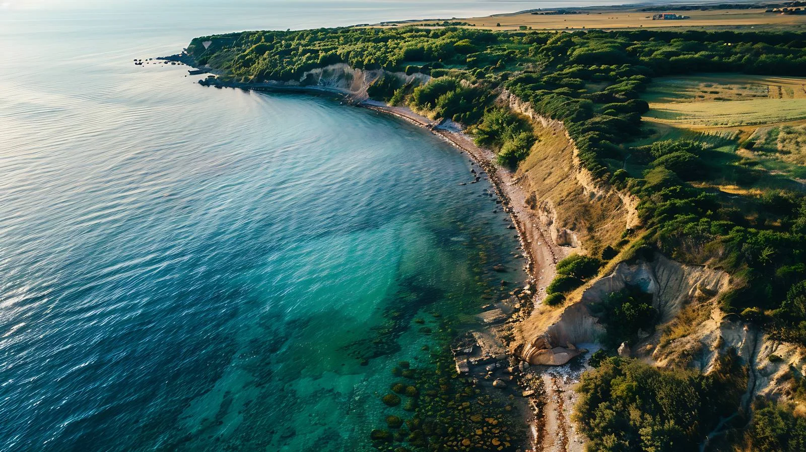 Elevated Coastal View from Drone — free download from Dotvec