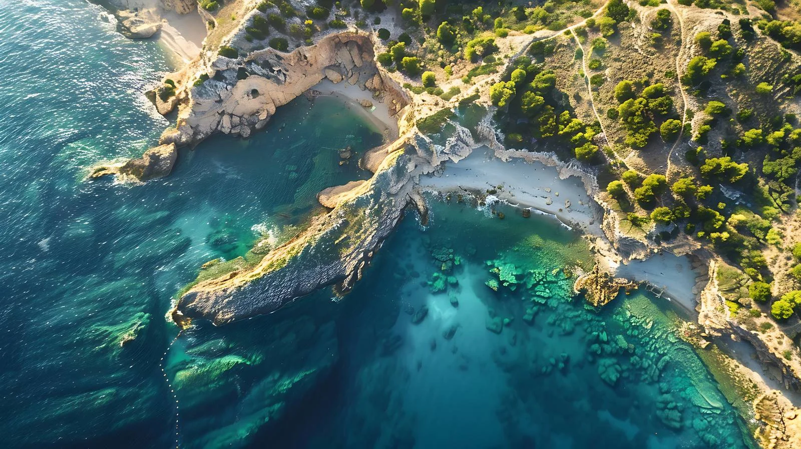 Striking Aerial View of Isolated Coastal Area — free download from Dotvec