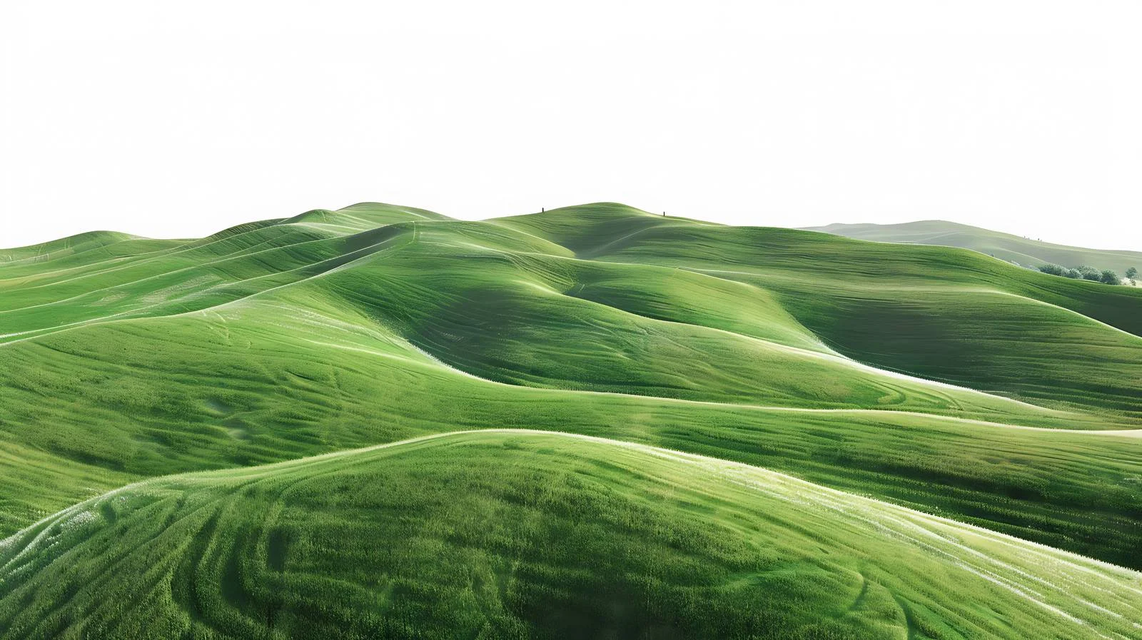 Serene Aerial View of Isolated Green Fields — free download from Dotvec