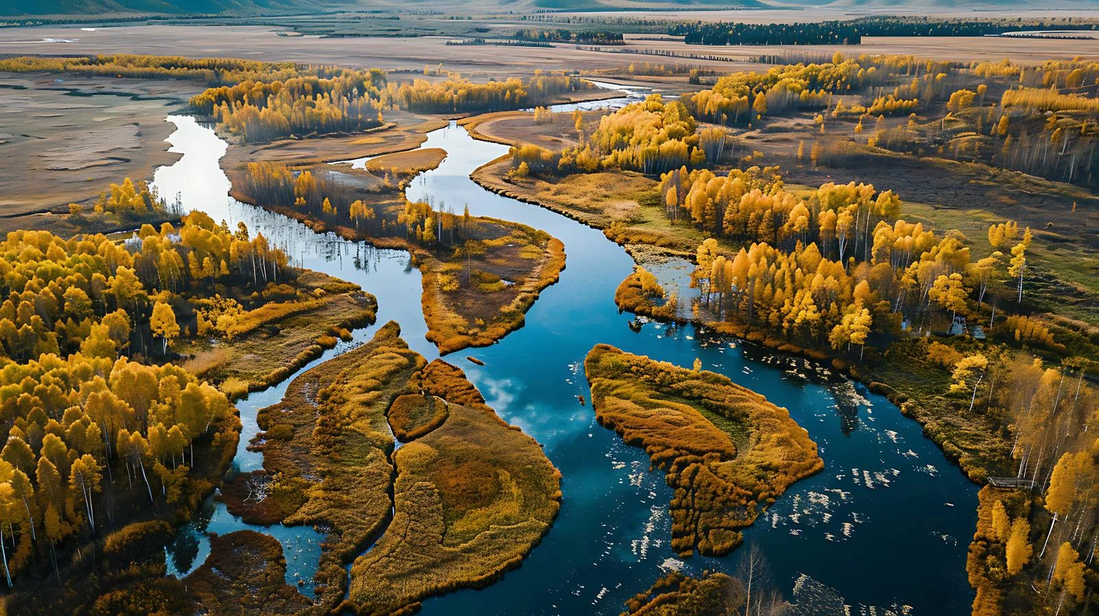 Captivating Autumn Landscape Over Jiayin — free download from Dotvec