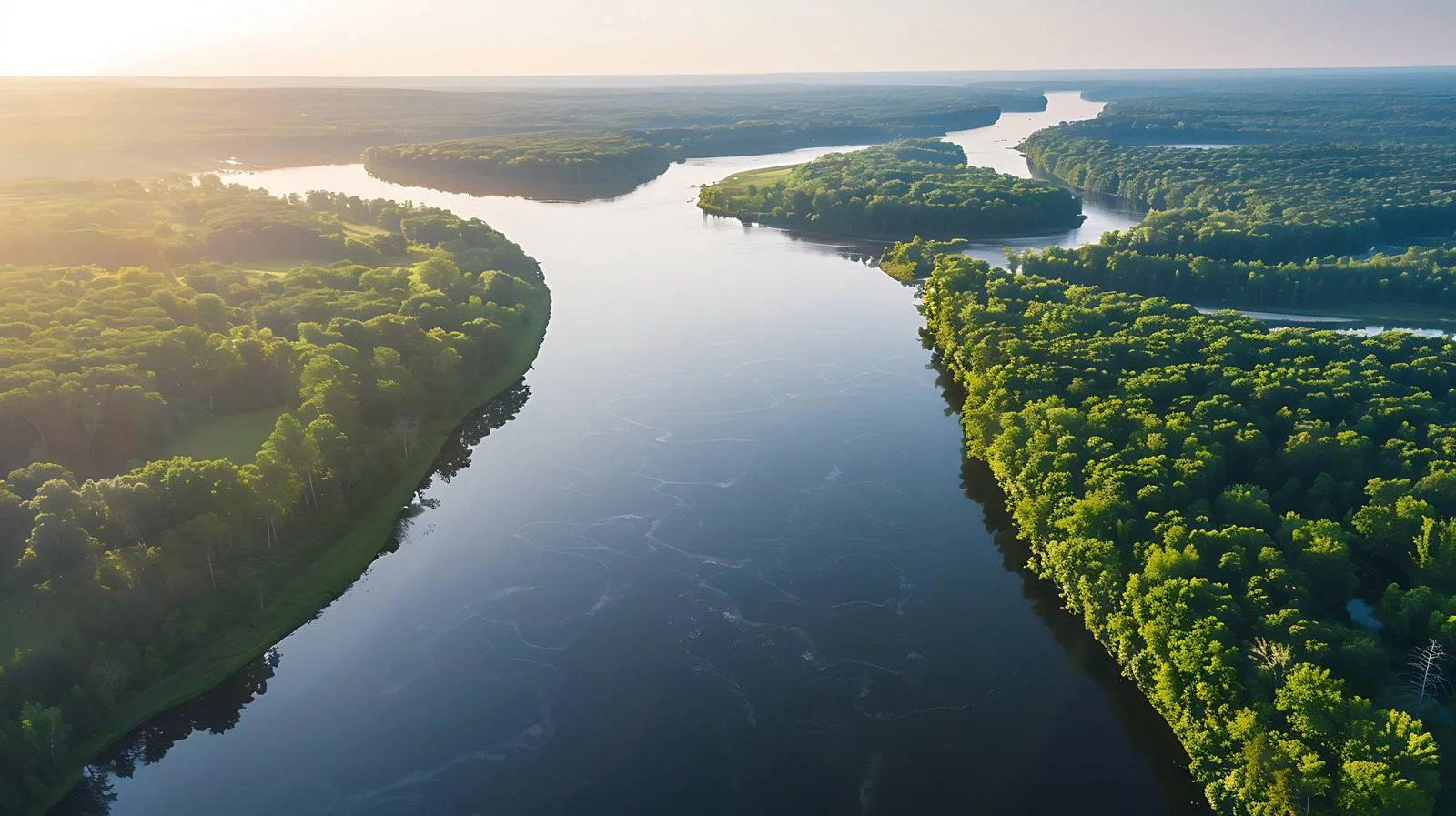 Northern Minnesota's Mississippi River Aerial View — free download from Dotvec