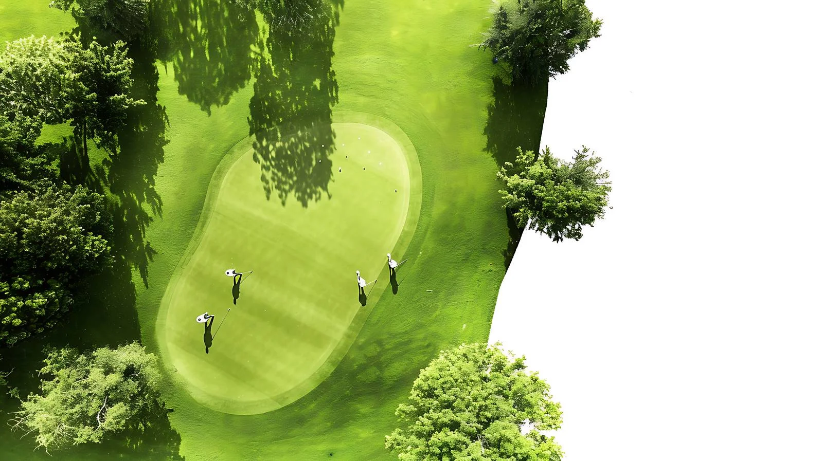 Scenic Aerial View of Golf Course Fairway — free download from Dotvec