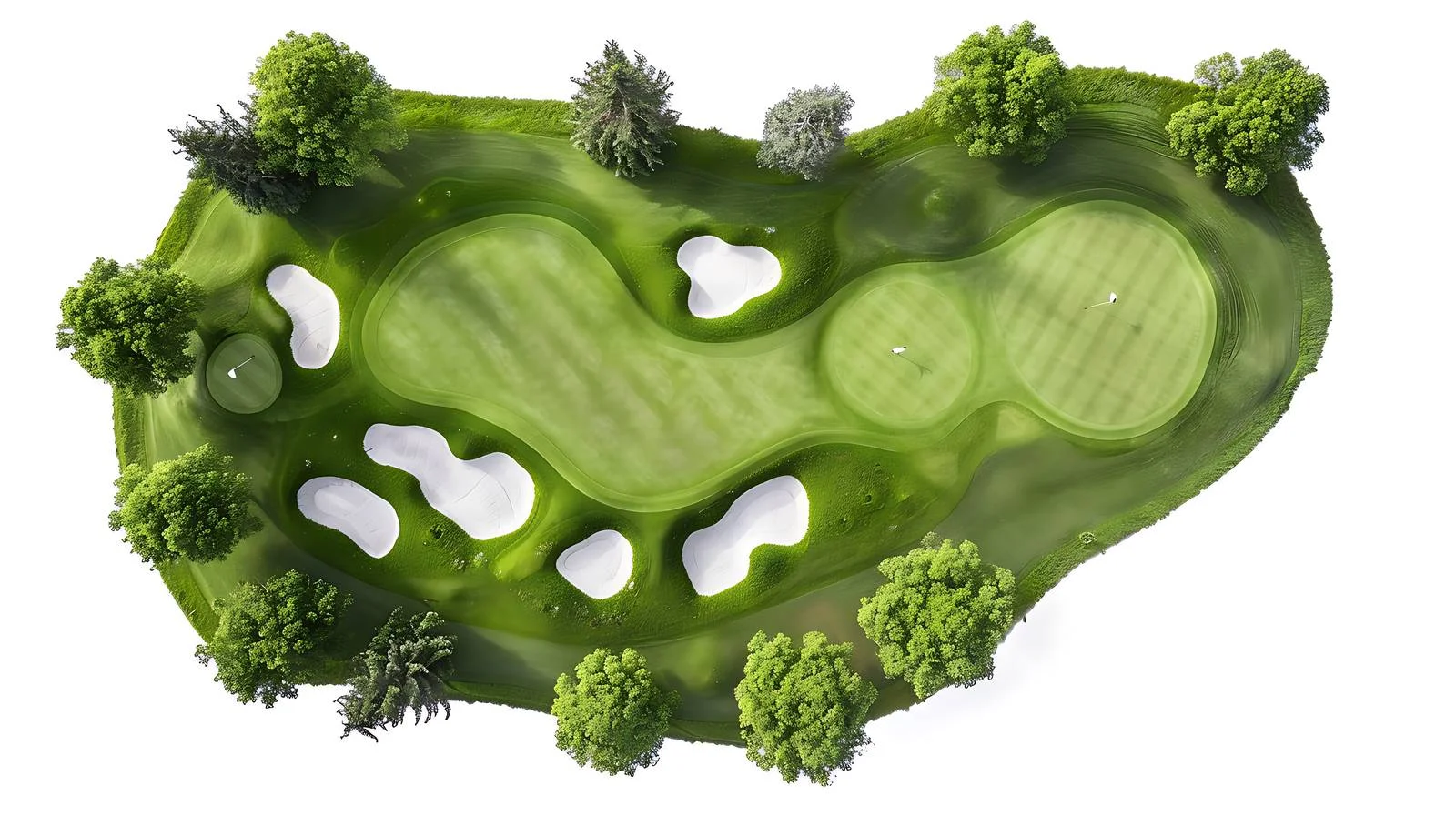 Tranquil Aerial Golf Course Panorama — free download from Dotvec
