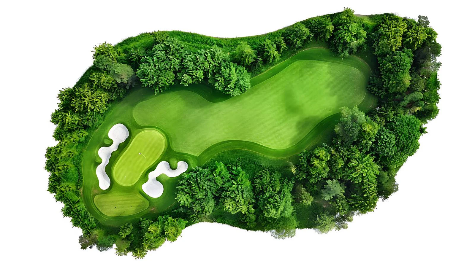 Panoramic Golf Course Fairway and Green View — free download from Dotvec