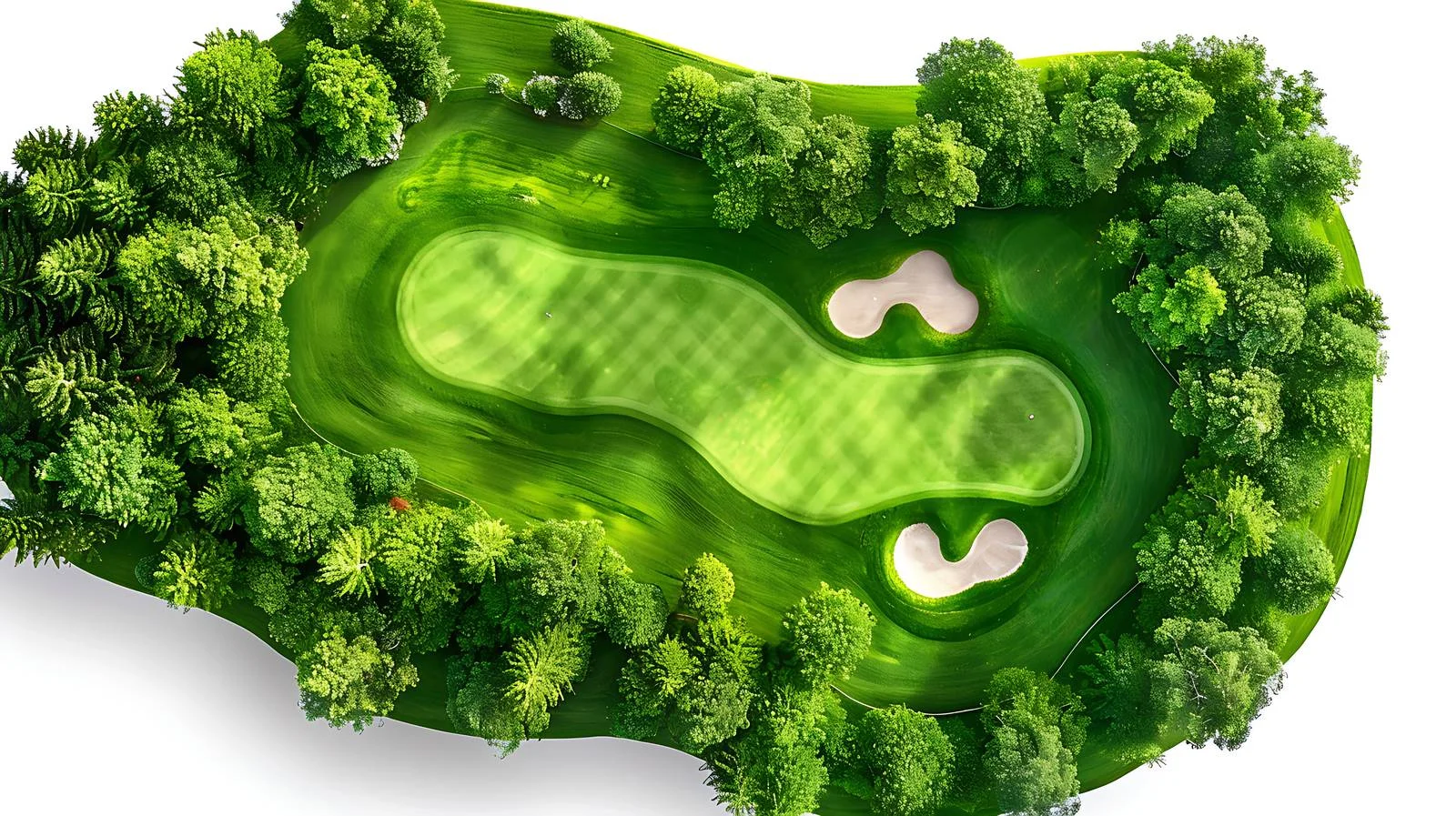 Panoramic Aerial Golf Course Landscape View — free download from Dotvec