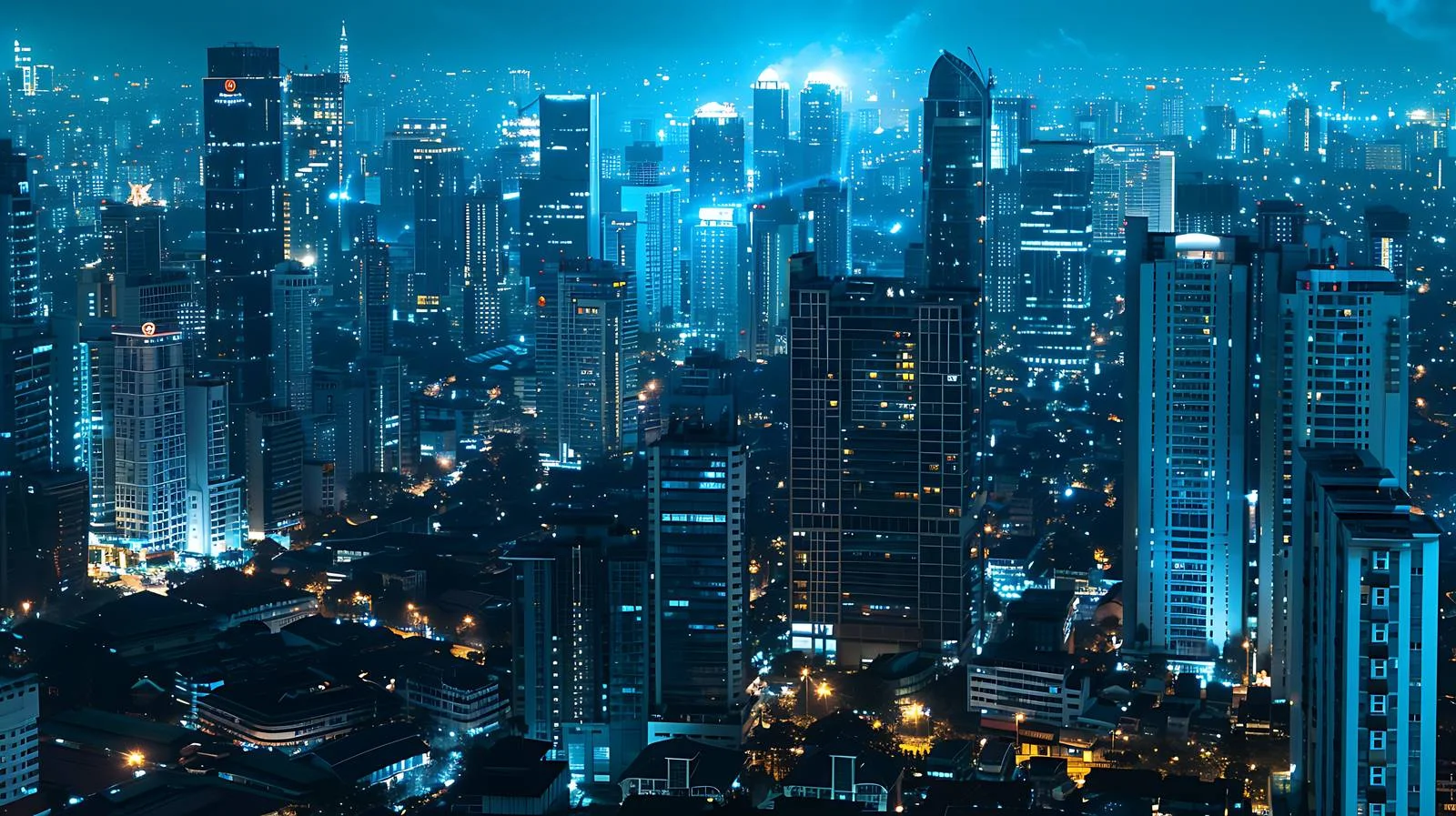 Expansive Urban Vista of Contemporary Cityscape — free download from Dotvec