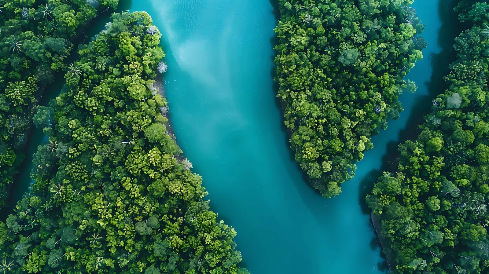 Elevated Perspective of Serene River Scene — free download from Dotvec