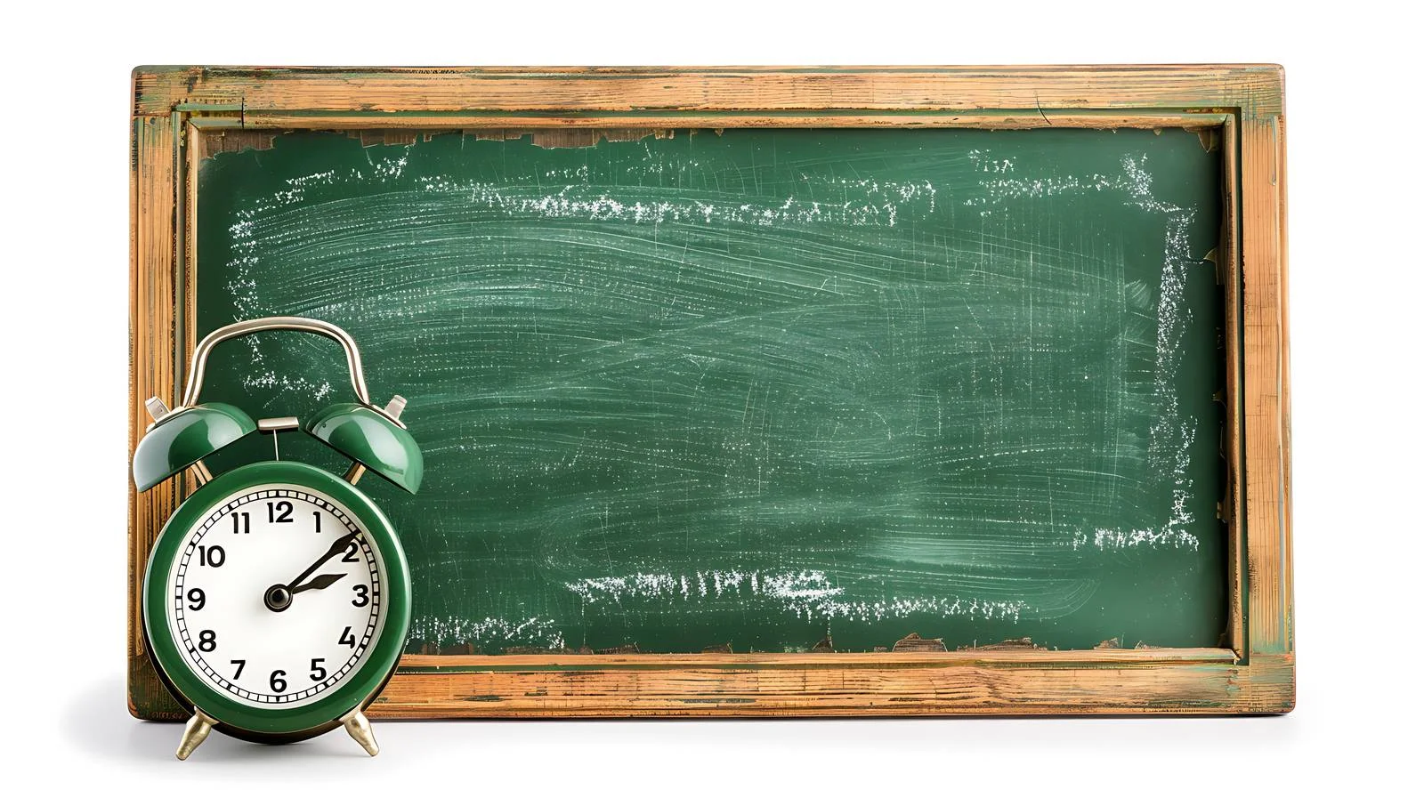 Time management concept with green chalkboard — free download from Dotvec