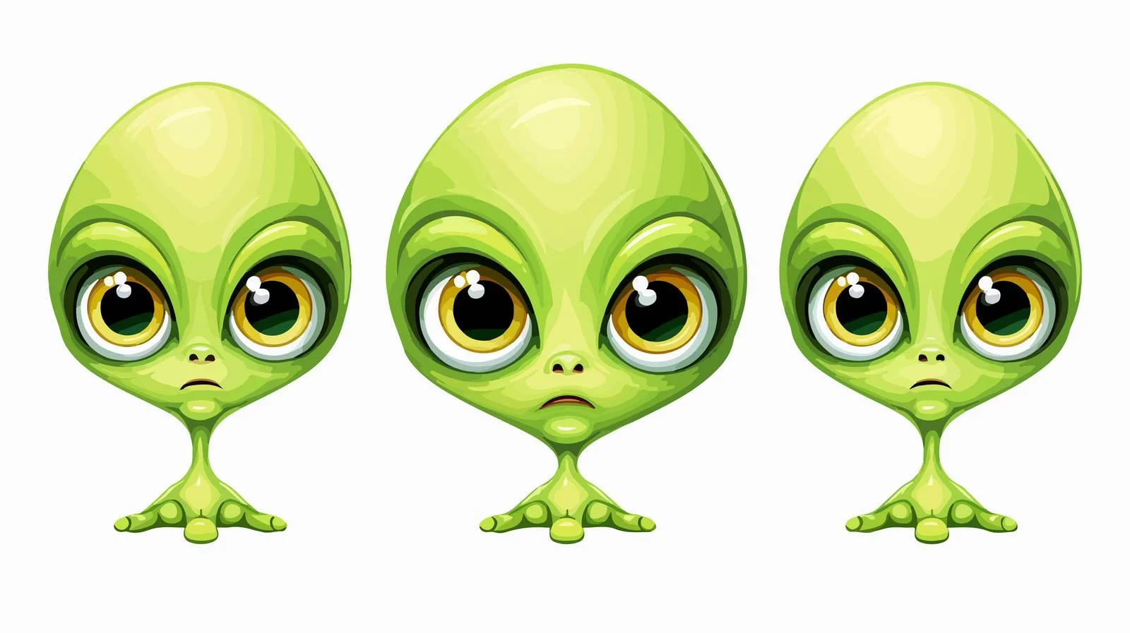 Mysterious Green Alien Entity Image — free download from Dotvec