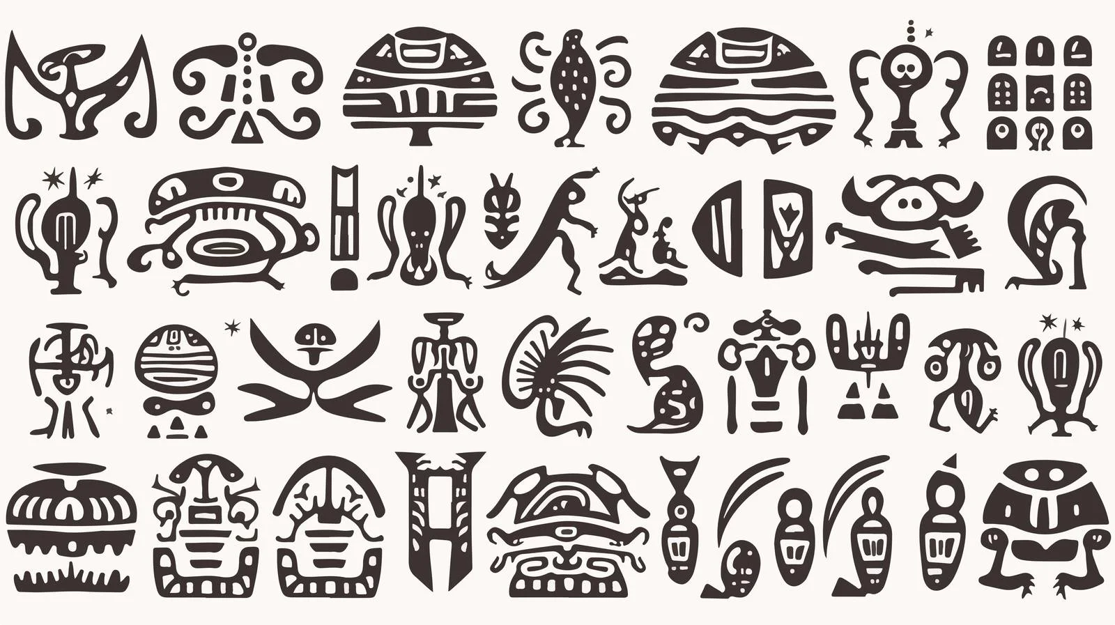 Extraterrestrial Symbols on Stone Tablet — free download from Dotvec
